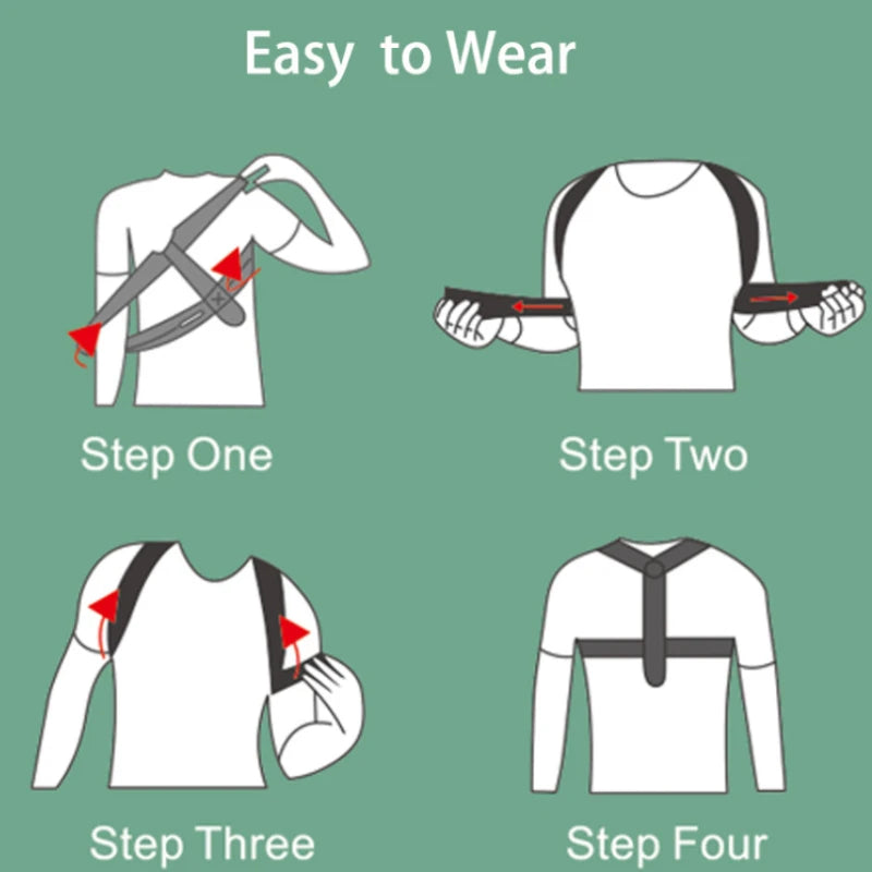 Adjustable Back and Shoulder Posture Corrector Belt